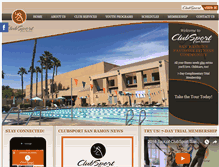 Tablet Screenshot of clubsportsr.com